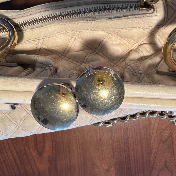 Marc Jacobs Stam Cream Leather Satchel - Picture 9 of 16